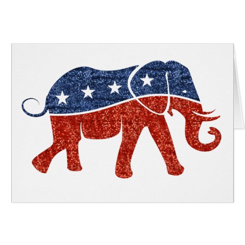 glitter republican elephant