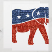 glitter republican elephant (Front/Back)