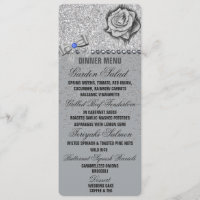 Glitter, Rose, Diamonds & Bow Wedding Menu