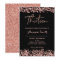 Glitter Rose gold 13th Birthday Invitation black