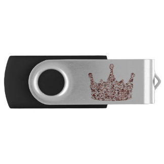Glitter Rose Gold Crown Clipart Queen ClipartCrown Flash Drive