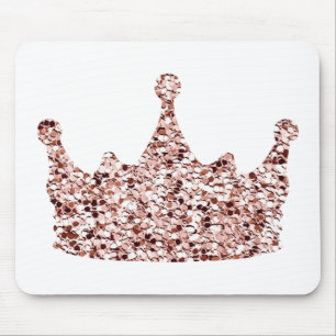 Glitter Rose Gold Crown Clipart Queen ClipartCrown Mouse Pad