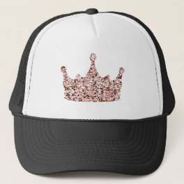 Glitter Rose Gold Crown Clipart Queen ClipartCrown Trucker Hat