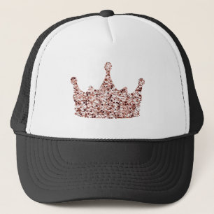 Glitter Rose Gold Crown Clipart Queen ClipartCrown Trucker Hat
