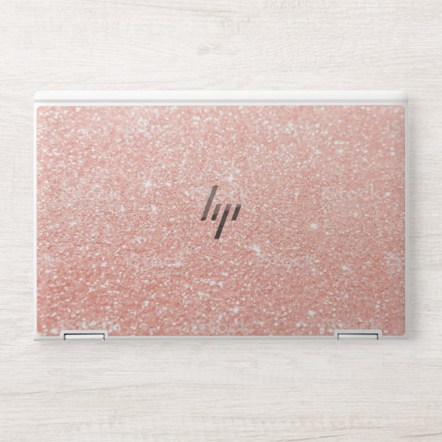 Glitter Rose gold HP EliteBook X360 1030 G3/G4 HP Laptop Skin (Front)