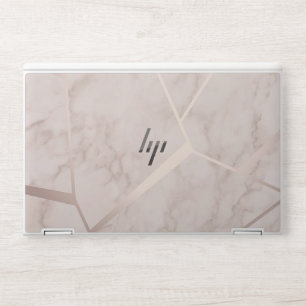 glitter rose gold marble HP EliteBook X360 1030 G3 Laptop Skin