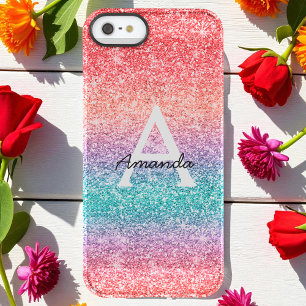 Glitter Rose Gold Pink Blue Permafrost iPhone SE/5/5s Case