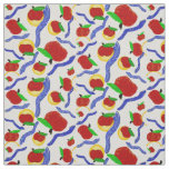 Glitter Rosh Hashanah shofar apples and honey Fabric