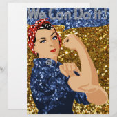 glitter rosie the riveter (Front/Back)