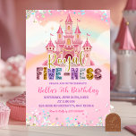 Glitter Sequin Royal fiveness birthday Invitation<br><div class="desc">Glitter Sequin Royal fiveness Birthday Invitation,  Magical Rainbow Girl Birthday Invite,  Editable Royal Castle Kids Birthday</div>