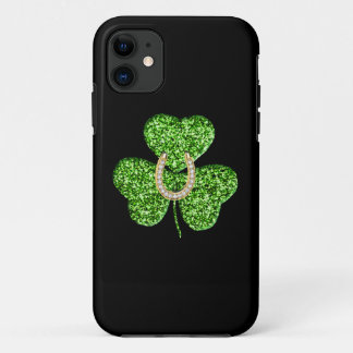 Glitter Shamrock And Horseshoe iPhone 5/5S Case