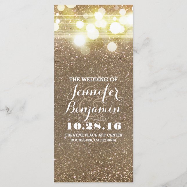 glitter shimmer chic vintage string lights program (Front)