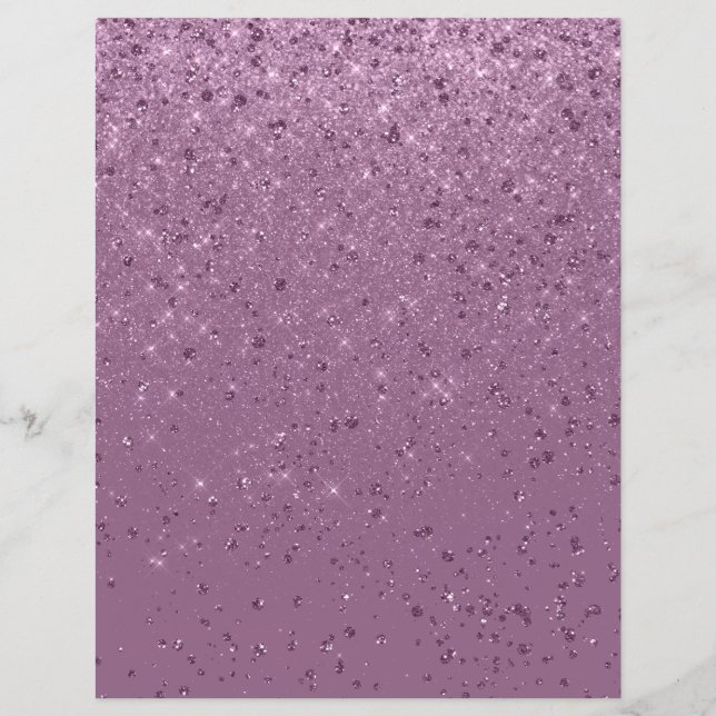 Glitter Shimmer Paper Pink Scrapbook Paper (Front)