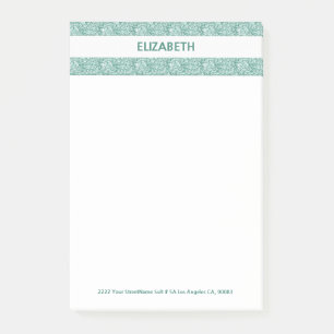 Glitter Shiny Stripes Post-it Notes