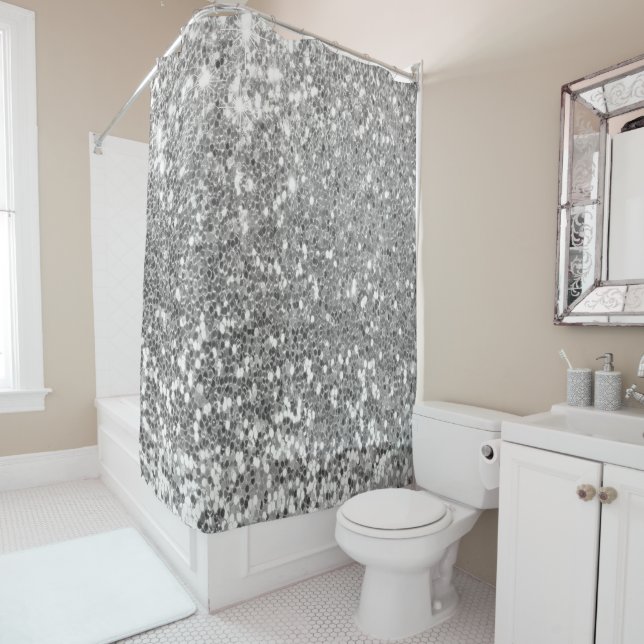 Glitter  shower curtain (In Situ)