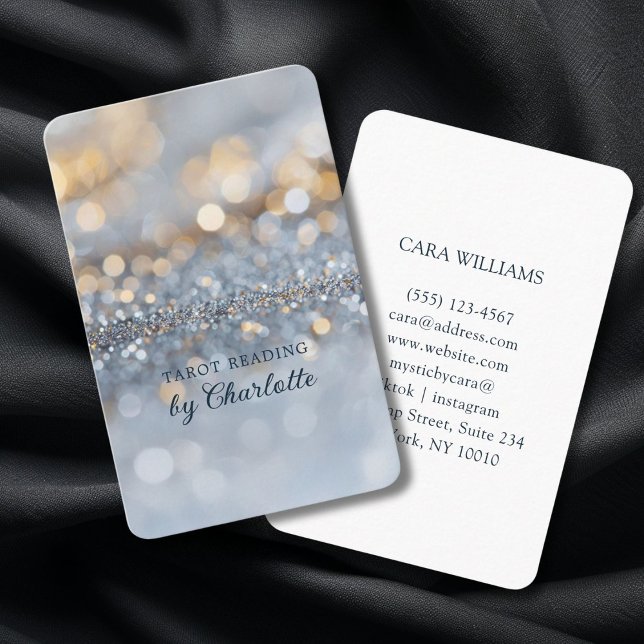 Glitter, Silver, Gold Business Card (Glitter, Silver, Gold Business Card)
