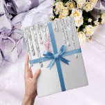 Glitter silver sparkle Christmas Xmas Wrapping Paper<br><div class="desc">Elegant,  classic,  glamorous and feminine style party wrapping paper. A chic faux silver foil looking background decorated with faux silver glitter drips.
Perfect for a Christmas holiday gift.</div>