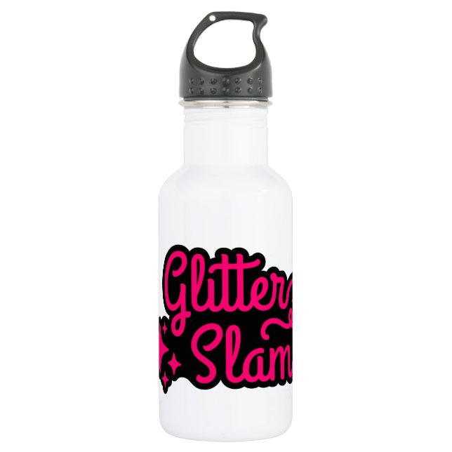 Glitter Slam Stainless Steel Water Bottle (Front)