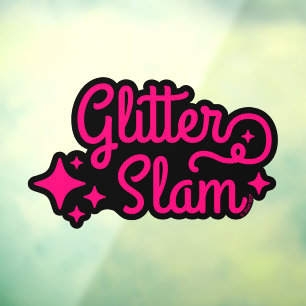 Glitter Slam Window Cling