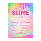 Glitter Slime Birthday Invitation