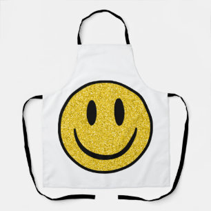 Glitter Smile Face Apron