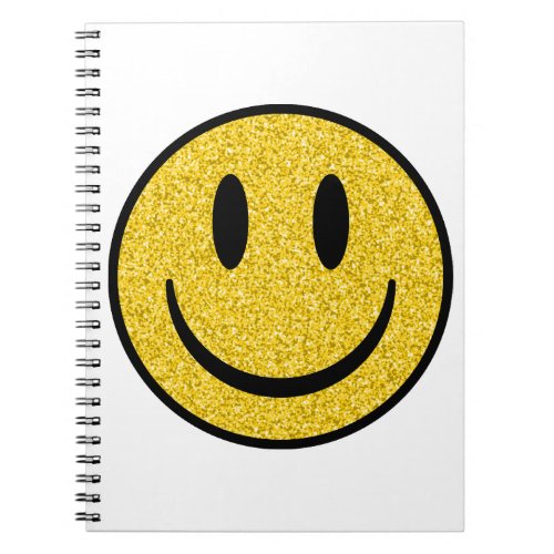 Glitter Smile Face Notebook