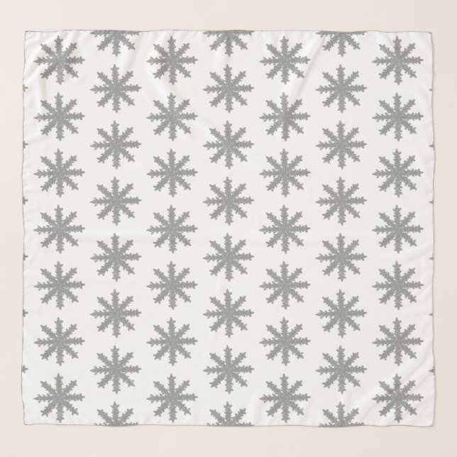 Glitter Snowflake Scarf (Front)