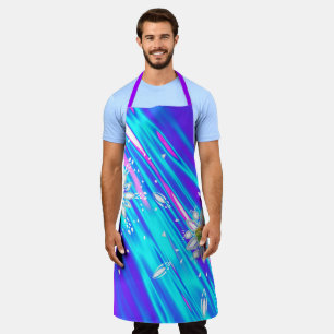 Glitter snowflakes apron