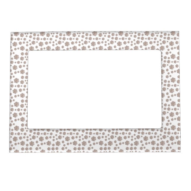 Glitter Snowflakes Magnetic Frame (Front)