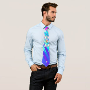Glitter snowflakes neck tie