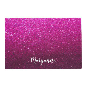 Glitter Sparkle Ombre Bling Luxury Children's Placemat