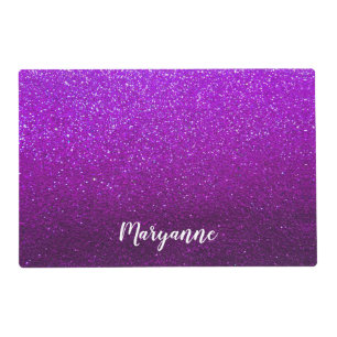 Glitter Sparkle Ombre Bling Luxury Children's Placemat