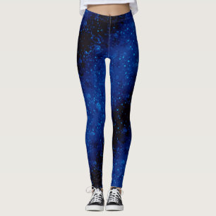 Glitter sparkle seamless confetti navy shine dark leggings