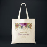 Glitter Sparkling Amethyst Quinceanera Tote Bag<br><div class="desc">Matching collection in the Little Bayleigh Store! We have used artwork from: www.createthecut.com</div>