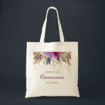 Glitter Sparkling Amethyst Quinceanera Tote Bag<br><div class="desc">Matching collection in the Little Bayleigh Store! We have used artwork from: www.createthecut.com</div>