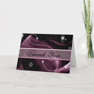 Glitter Sparks Thank You Card
