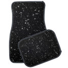 Glitter Stars2 - Silver Black Car Mat Glitter Stars2 - Silver Black Car Mat