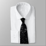 Glitter Stars2 - Silver Black Tie<br><div class="desc">Design by LEMAT WORKS
https://zazzle.com/lematworks*/collections
https://lematworks.myportfolio.com</div>