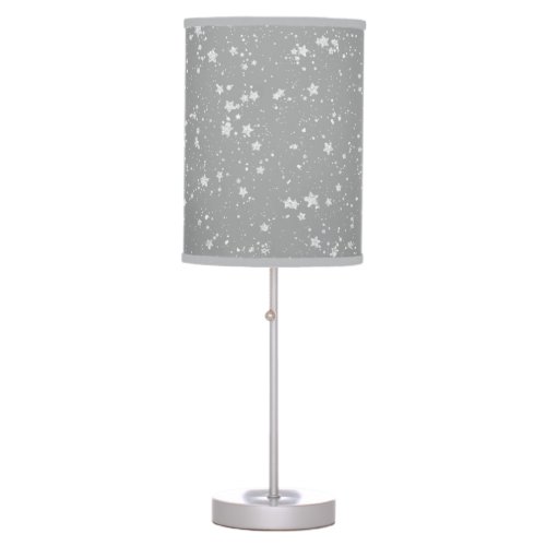 Glitter Stars4 _ Silver Table Lamp