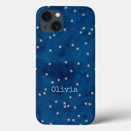 Glitter stars on grunge paper Case_Mate iPhone cas iPhone 13 Case