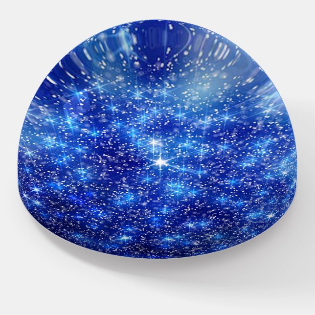 Glitter Stars Paperweight (Angled)