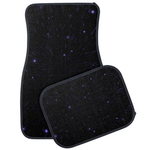 Glitter Stars _ Purple Car Floor Mat