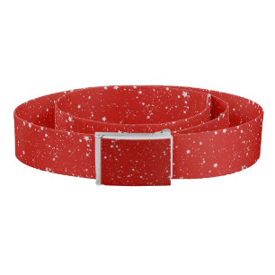 Glitter Stars - Silver Red Belt