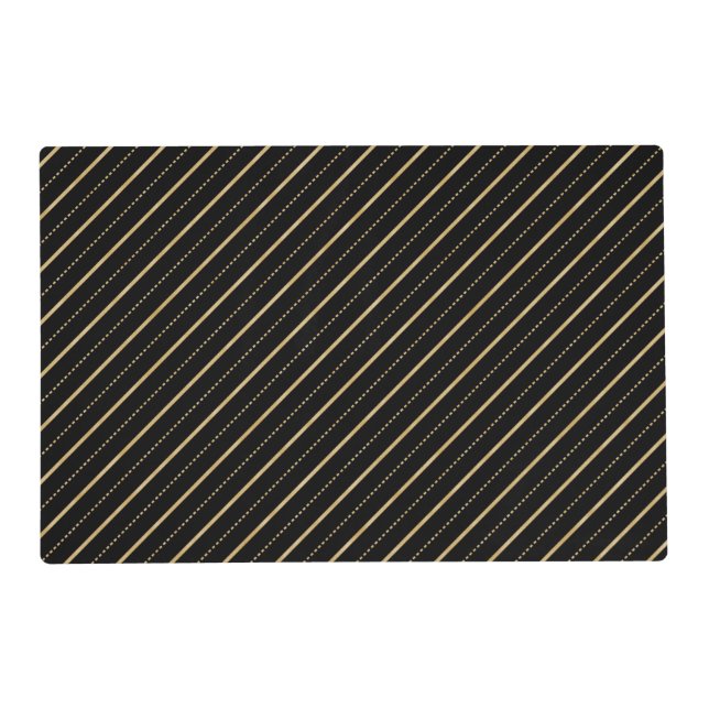 Glitter Stripes And Dots  Placemat (Front)