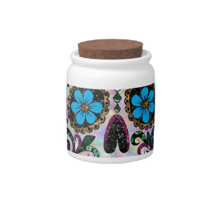 glitter Sugar Skull Candy Jar