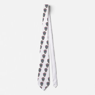 glitter Sugar Skull Tie