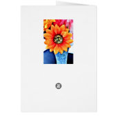 Glitter Sunflower Cards (Back)