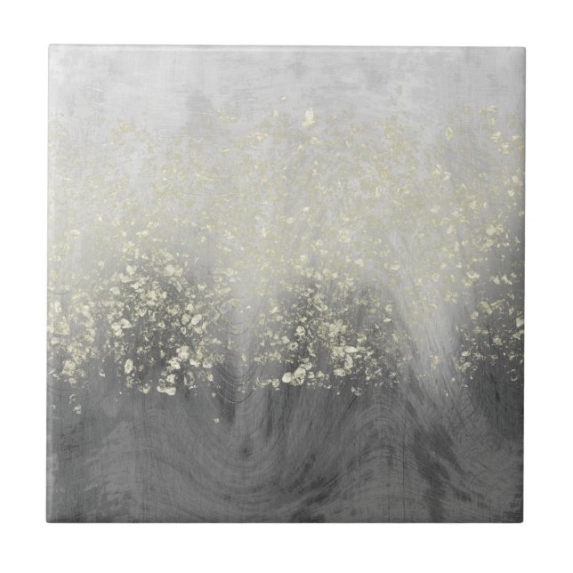 Glitter Swirl Ceramic Tile (Front)