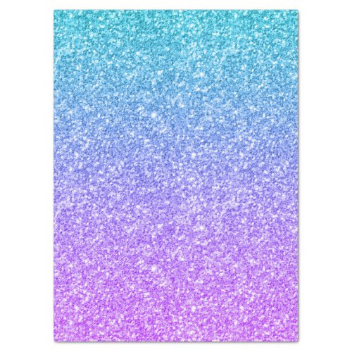 Glitter Texture Print Pink And Blue Tissue Paper