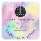 Glitter Thank Logo Holograph Metal Pink Pastel